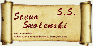 Stevo Smolenski vizit kartica